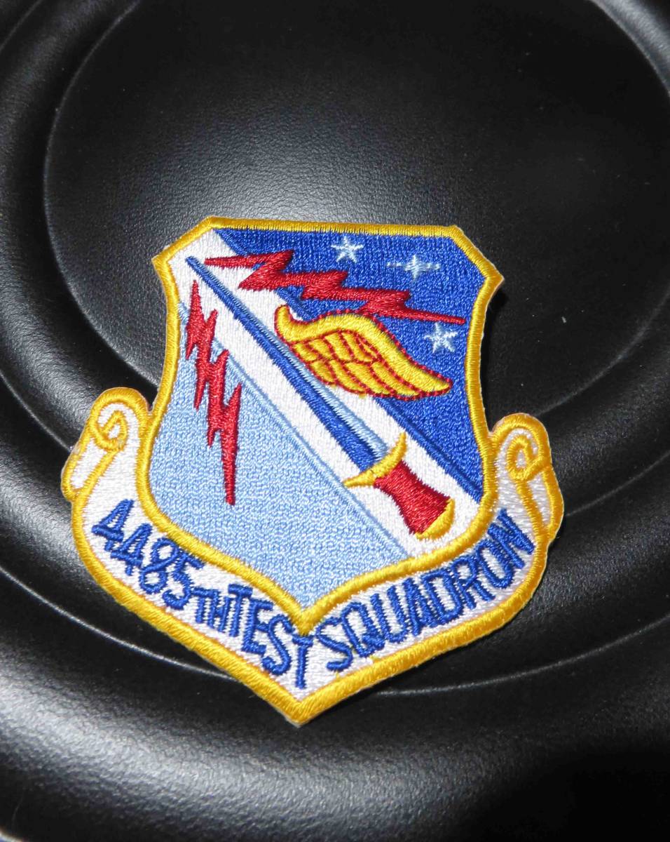 青空黄白◆新品未使用　アメリカ　4485th Test Squadron　 刺繍ミリタリーワッペン（パッチ）