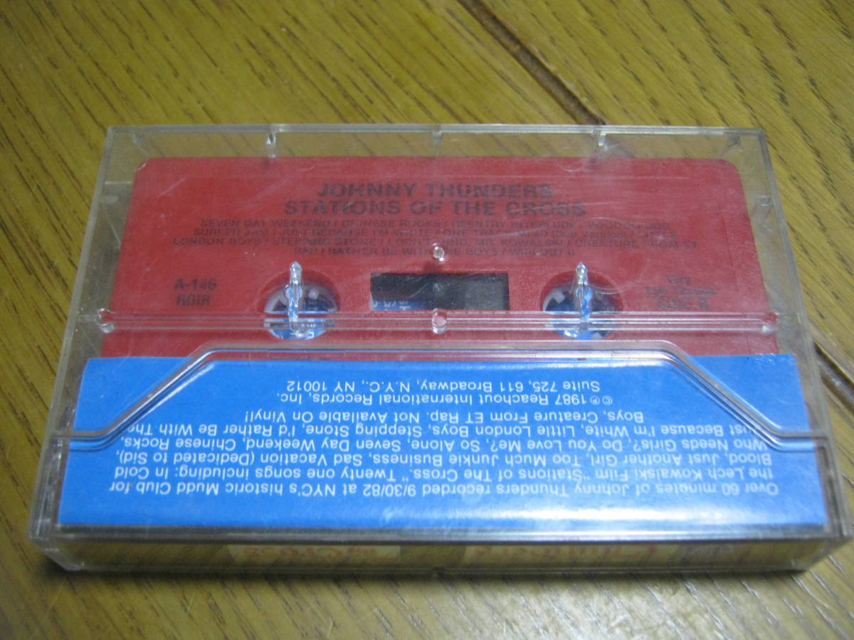 JOHNNY THUNDERS Johnny Sanders / Stations of the Cross U.S. cassette tape ROIR JELLY NOLAN WALTER LURE TALARICO