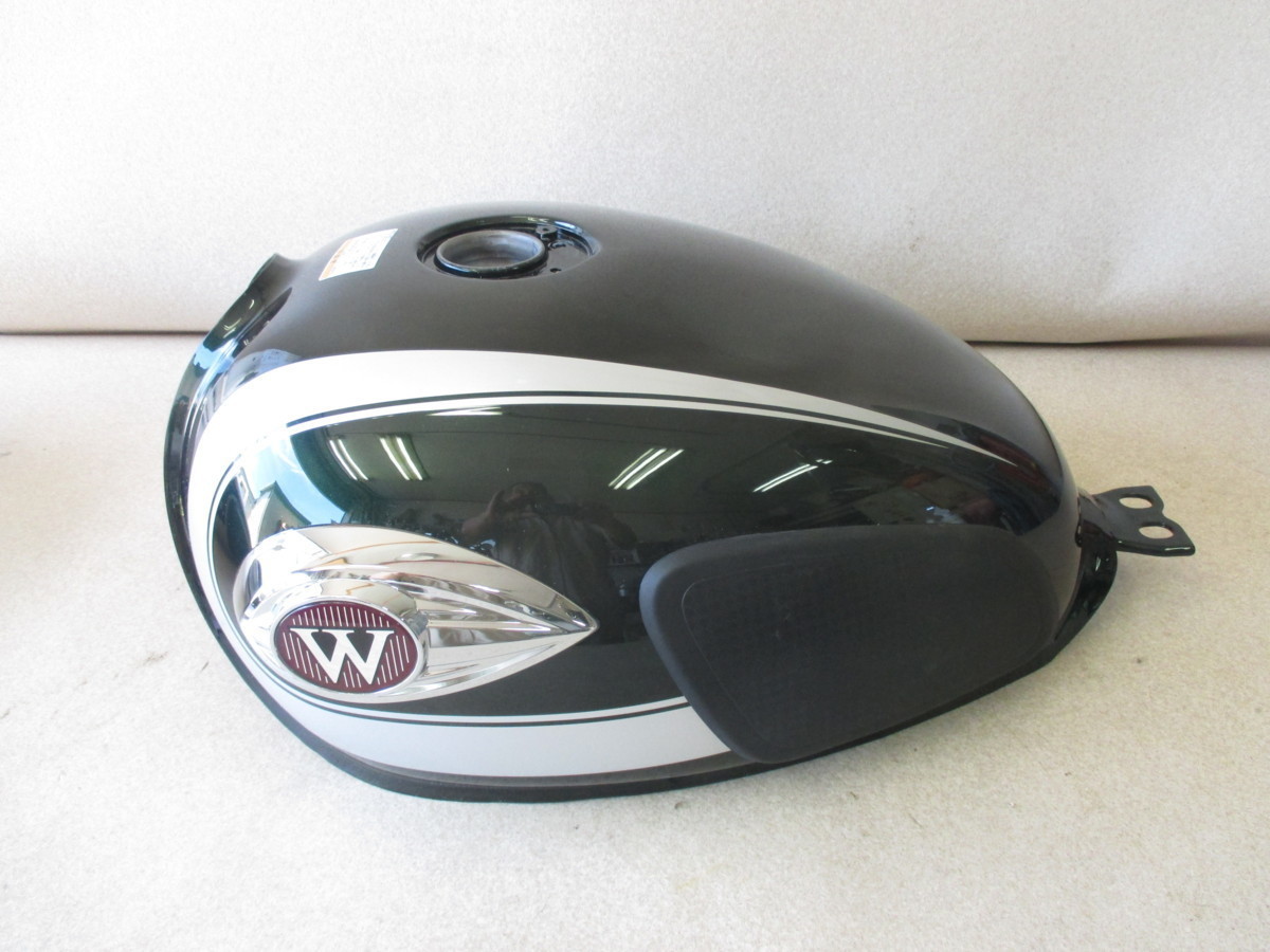 W800 純正タンク グリーン_画像3