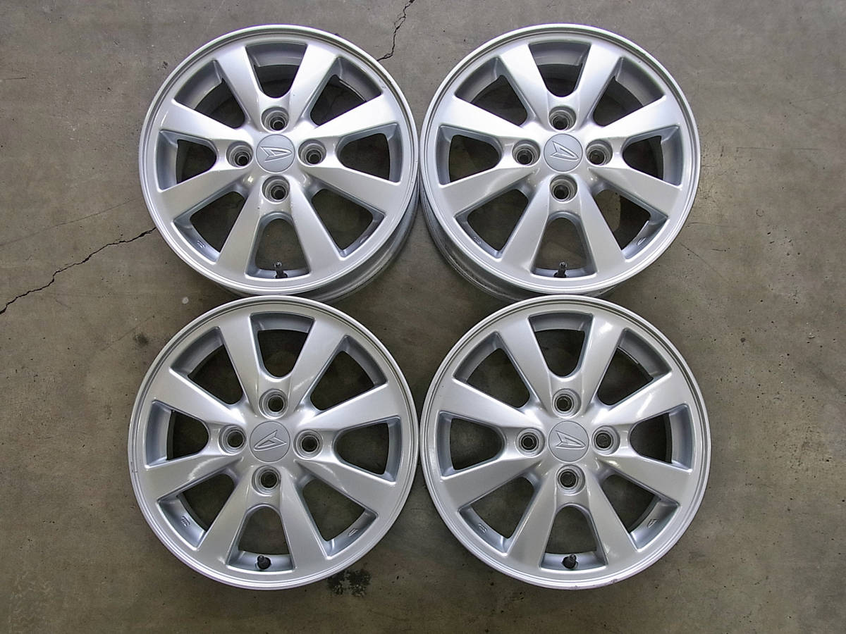 ◎ダイハツ純正 アルミホイール 4本 14×4.5J +45 PCD:100 4穴 ハブ径