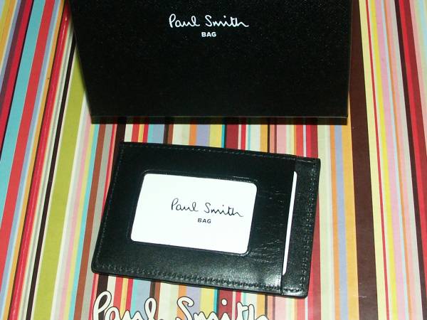 *110* new goods regular Paul Smith paint stripe card + fixed period + license inserting 