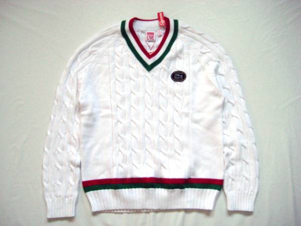 Mサイズ！17Supreme Lacoste Tennis Sweaterラコステ セーターｍ_画像1