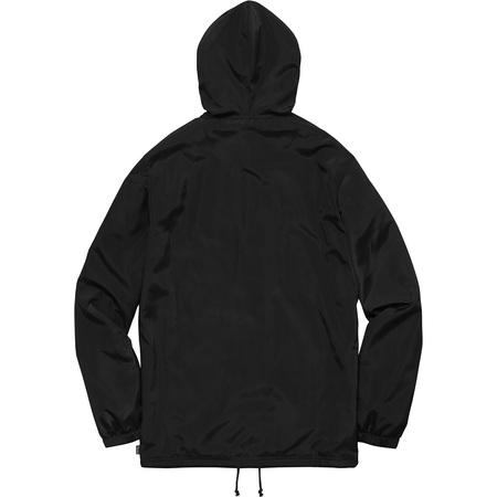 希少★新品本物【黒★Sサイズ】★Vertical Logo Hooded Coaches Jacket バーティカルロゴ コーチ正規店購入 レアサイズ Supreme 2017SS_画像2