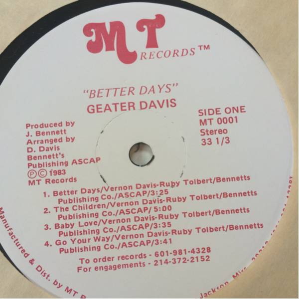 LP' Geater Davis-Better Days_画像3