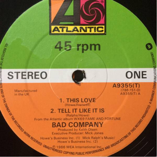 12' Bad Company-This Love_画像2