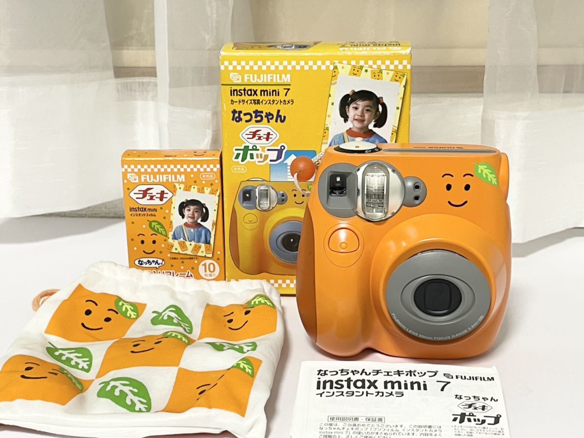 63%OFF!】 チェキ本体 FUJI FILM INSTAX MINI7 オレンジ