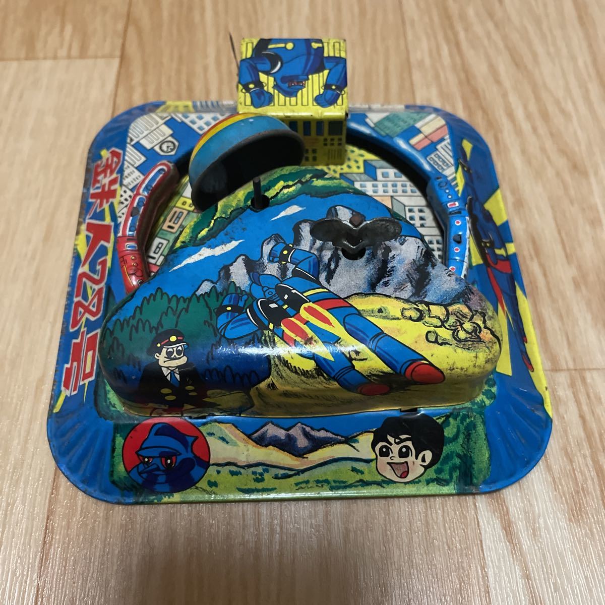 激レア 鉄人28号 ブリキ 1960年代 電車まわり 横山光輝 激レア 鉄人28号 ブリキ 1960年代 電車まわり 横山光輝