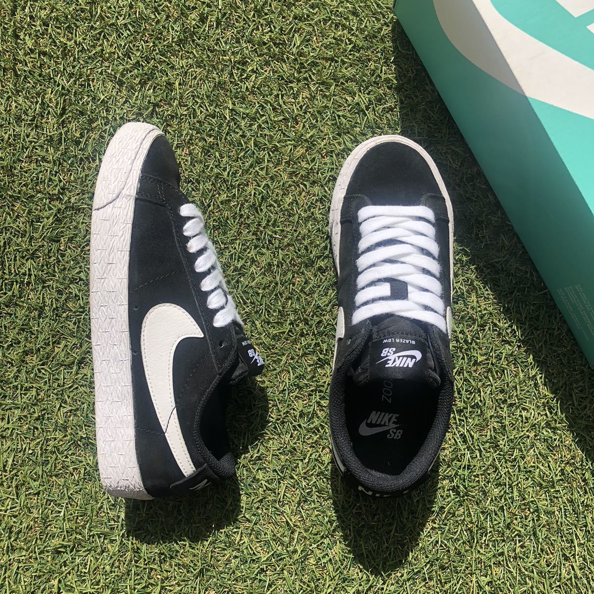 いたその✬ ヤフオク! NIKE ZOOM BLAZER LOW ナイキ ズーム ブ... - 美品23 のボックス