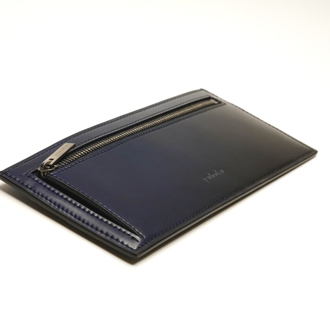 未使用 YUHAKU コードバン フラップレス長財布 小銭入れ付き 未使用 YUHAKU コードバン フラップレス長財布 小銭入れ付き