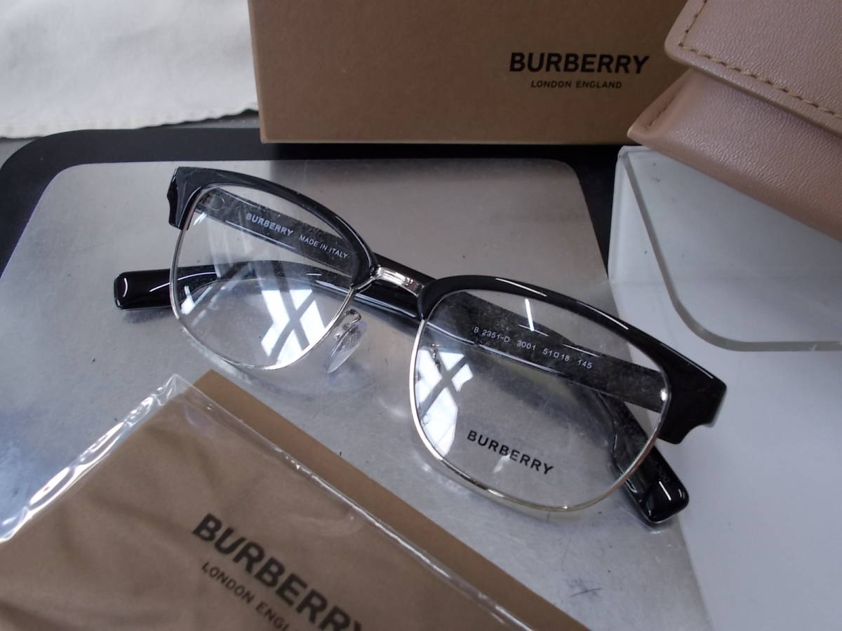 美品 バーバリー BURBERRY 眼鏡フレームB2351D-3001 お洒落 その他