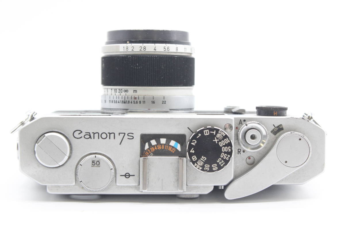 Y1652 キャノン Canon 7S 50mm F1.8 ライカマウント レンジファインダーカメラ ジャンク_画像6