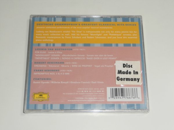 新品未開封CD『ベートーヴェン：エリーゼのために Beethoven: Fur Elise』アナトール・ウゴルスキー ヴィルヘルム・ケンプ_画像2