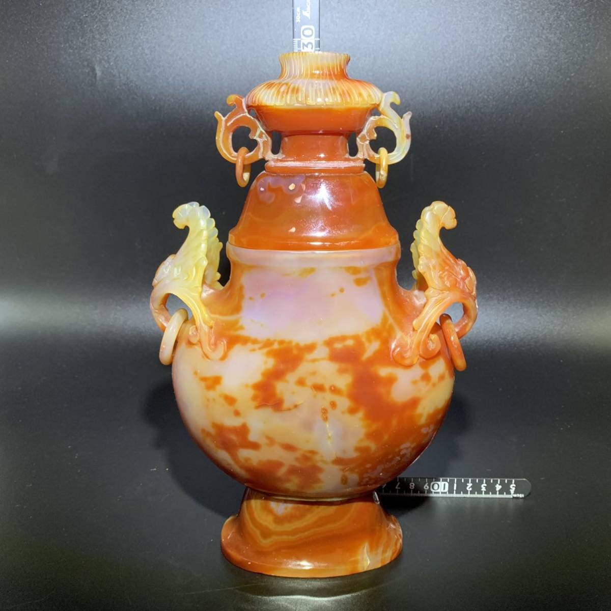 中国 緑瑪瑙彫刻 鉢 M R4156 | www.burger-life.com