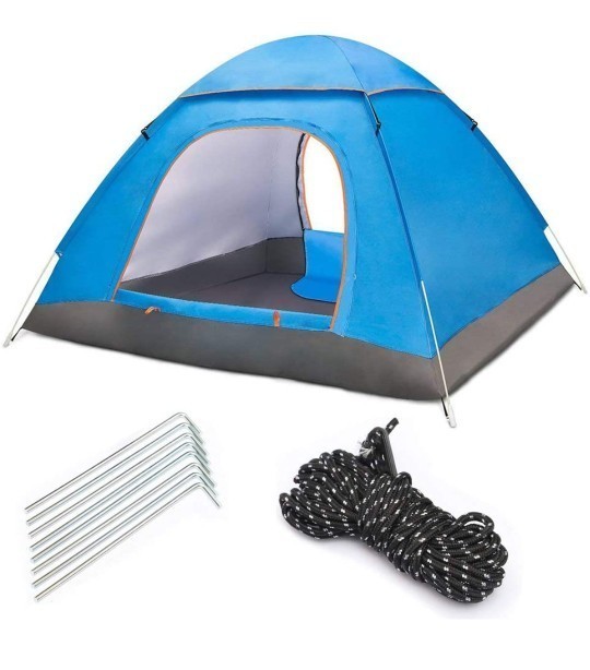 テント キャンプテント ツーリング テント  2~4人用  キャンプ アウトドア 登山 花見 uvカット加工 防風防水 蚊帳付き