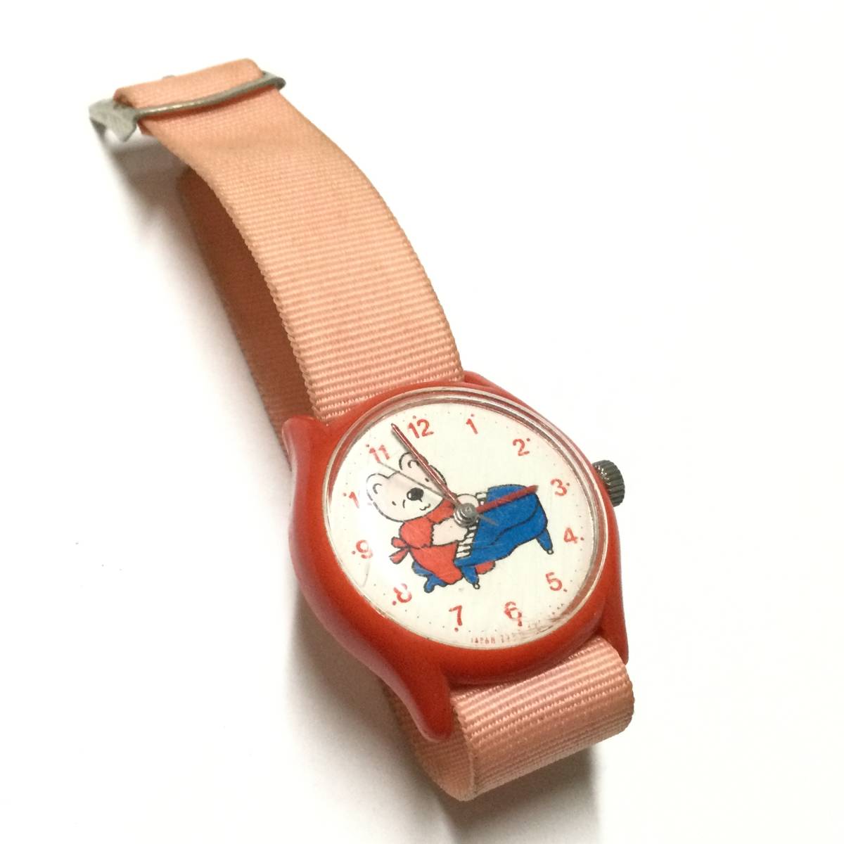 [ Showa Retro * rare Vintage ] that time thing hand winding for children wristwatch piano .....