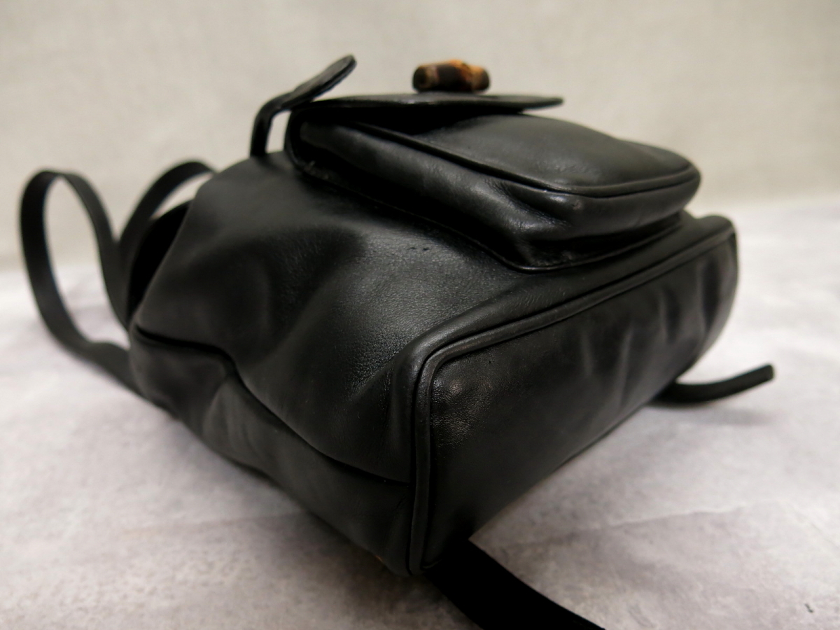 ○超美品○GUCCI グッチ○バンブー○カーフ レザー 本革○ミニ