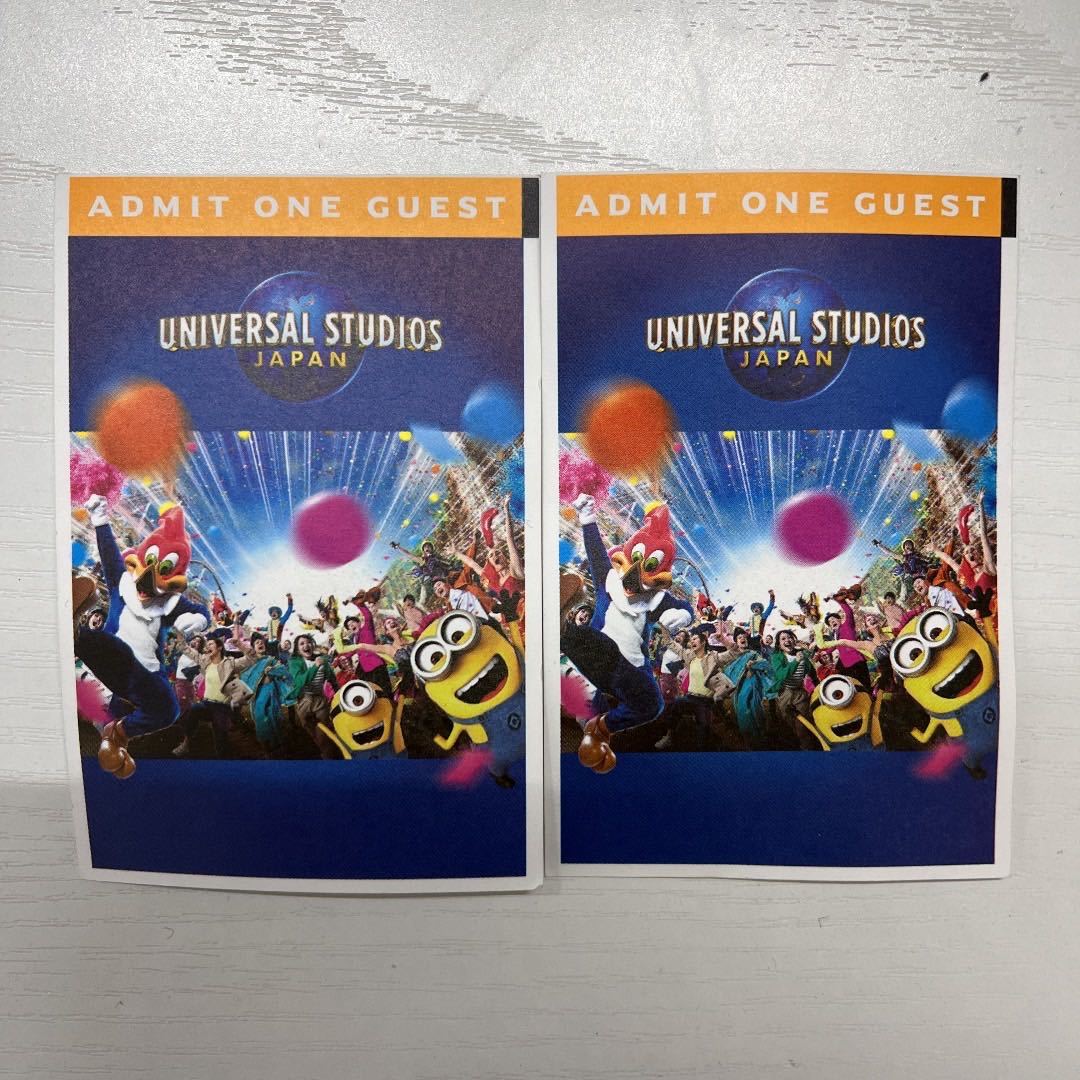 USJ ユニバーサルスタジオジャパン フリーデイトパス 2枚組