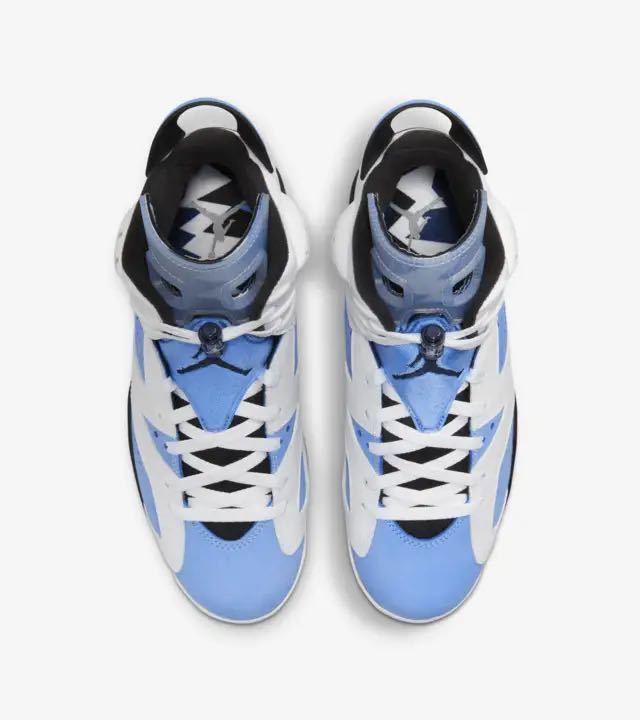 完売品 ★ SNKRS 28cm ナイキ エアジョーダン6 レトロ ユニバーシティ ブルー NIKE AIR JORDAN 6 RETRO University Blue UNC US10 CT8529の画像5