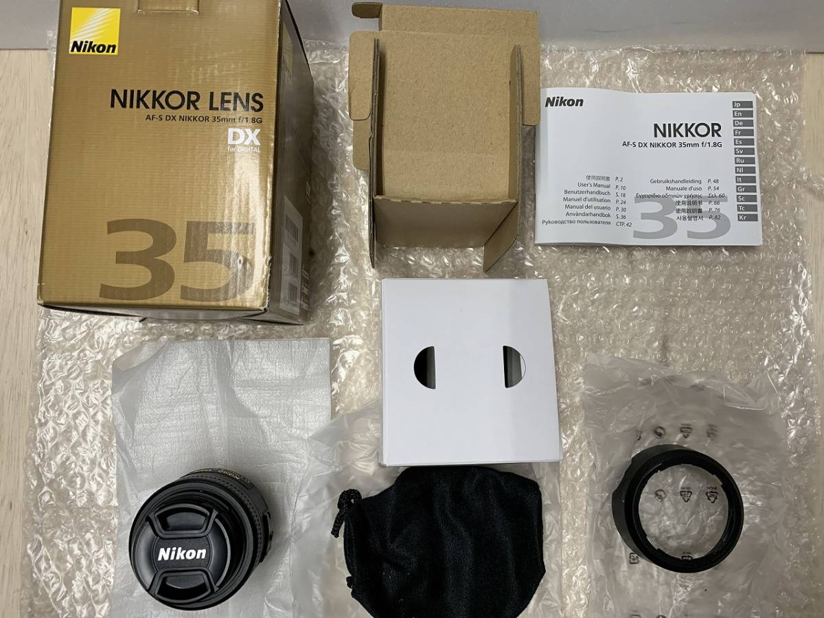 美品 ニコンレンズ Nikon NIKKOR LENS AF-S DX NIKKOR 35mm f/1.8G ニコン