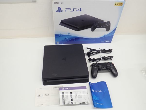 ☆営FU084-100　SONY　PlayStation4　ps4・プレステ4　HDR 500GB　CHU-2200A 　ジェットブラック　中古稼働品_画像1