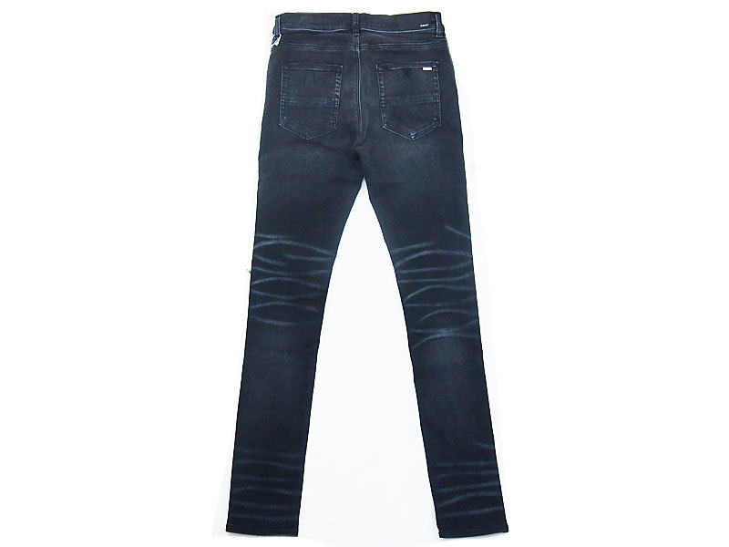 新品 定価以下 AMIRI MX1 IRIDESCENT JEAN ダメージ 加工 ブラック