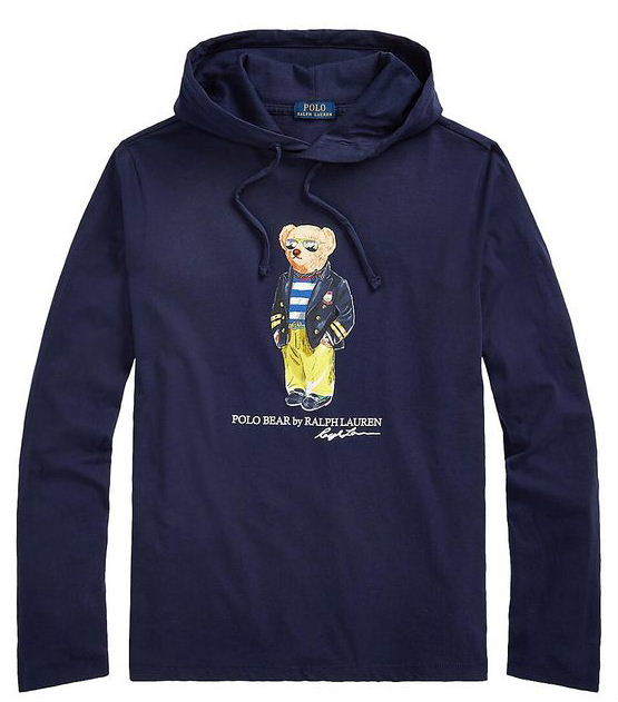 T-ポイント5倍】 / XL 日本メンズ □ コットンフーディ ポロベア