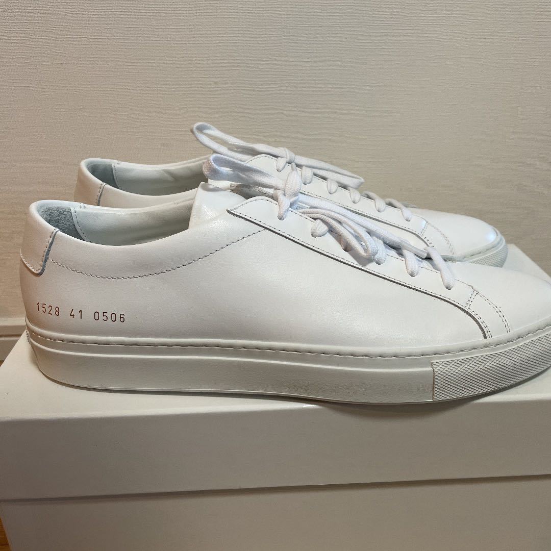 新品 コモン プロジェクト Common Projects 白 スニーカー レザー