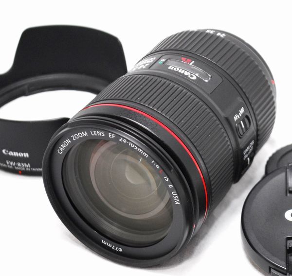 新品級の超美品・純正フード付き】Canon キヤノン EF 24-105mm F4 L IS