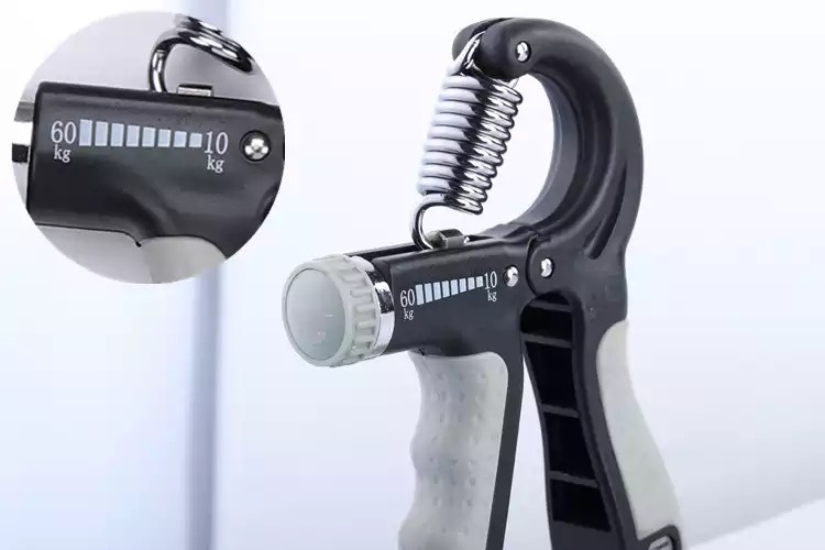 ハンドグリッパー ブラック 握力 グリップ 筋トレ おすすめ 器具 調整可 グリッパー 握力 器具 トレーニング エクササイズ ハンド グリッパー グリップ 握力 トレーニング 筋トレ ブラック
