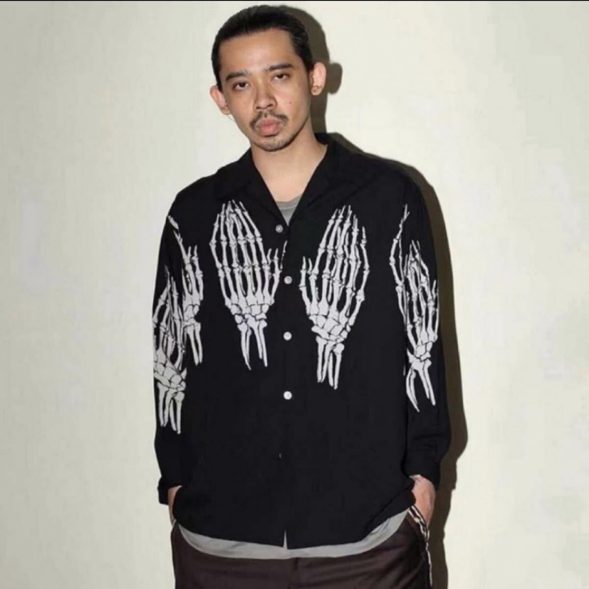 WACKO MARIA HAWAIIAN HANDS PRAY SHIRT L 髑髏シャツ|PayPayフリマ
