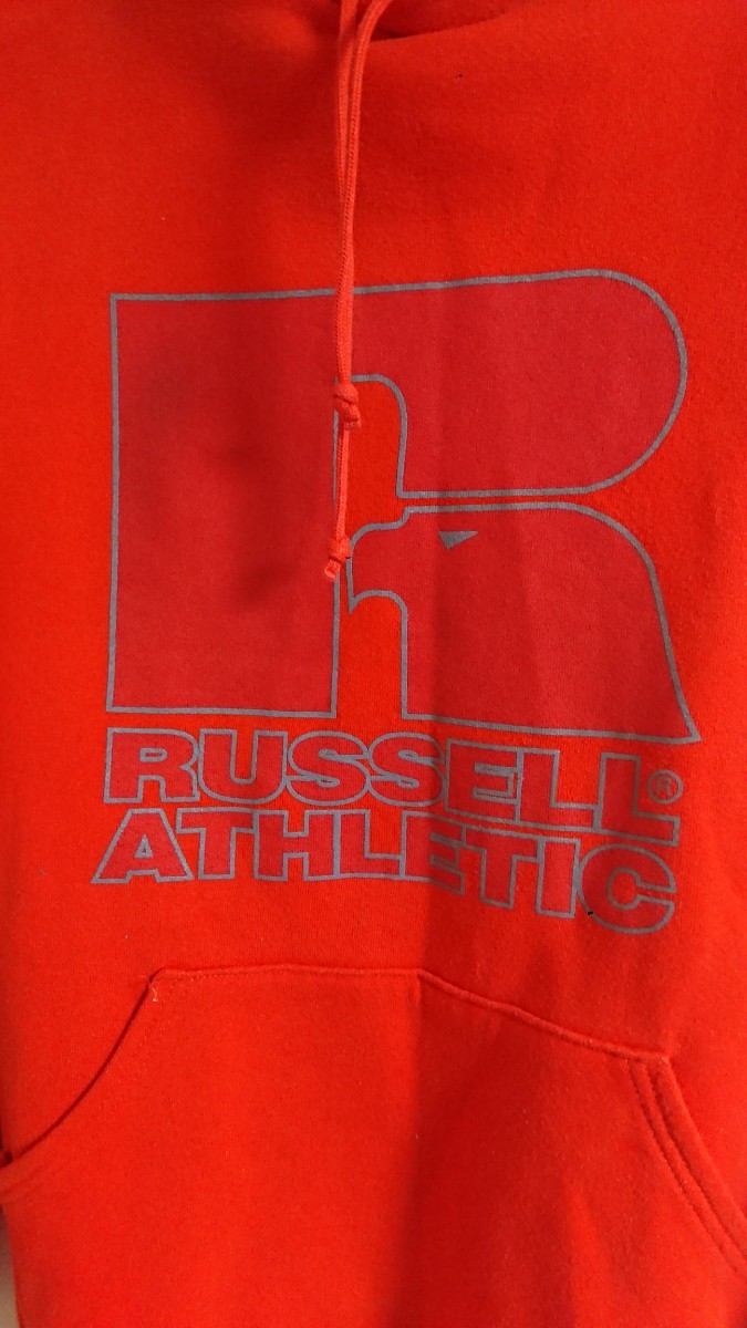 Russell Athletic デカロゴ 90s パーカー プルオーバー