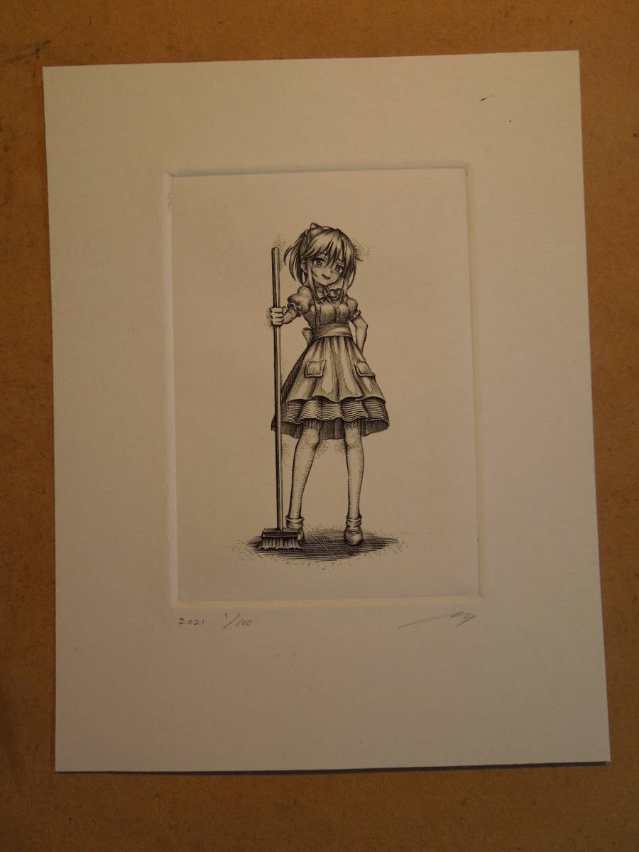 萌銅版画 一円出品 サインエディション有 コレクション 手描きイラスト 萌え かわいい 絵画 萌銅版画 一円出品 サインエディション有 コレクション 手描きイラスト 萌え かわいい 絵画