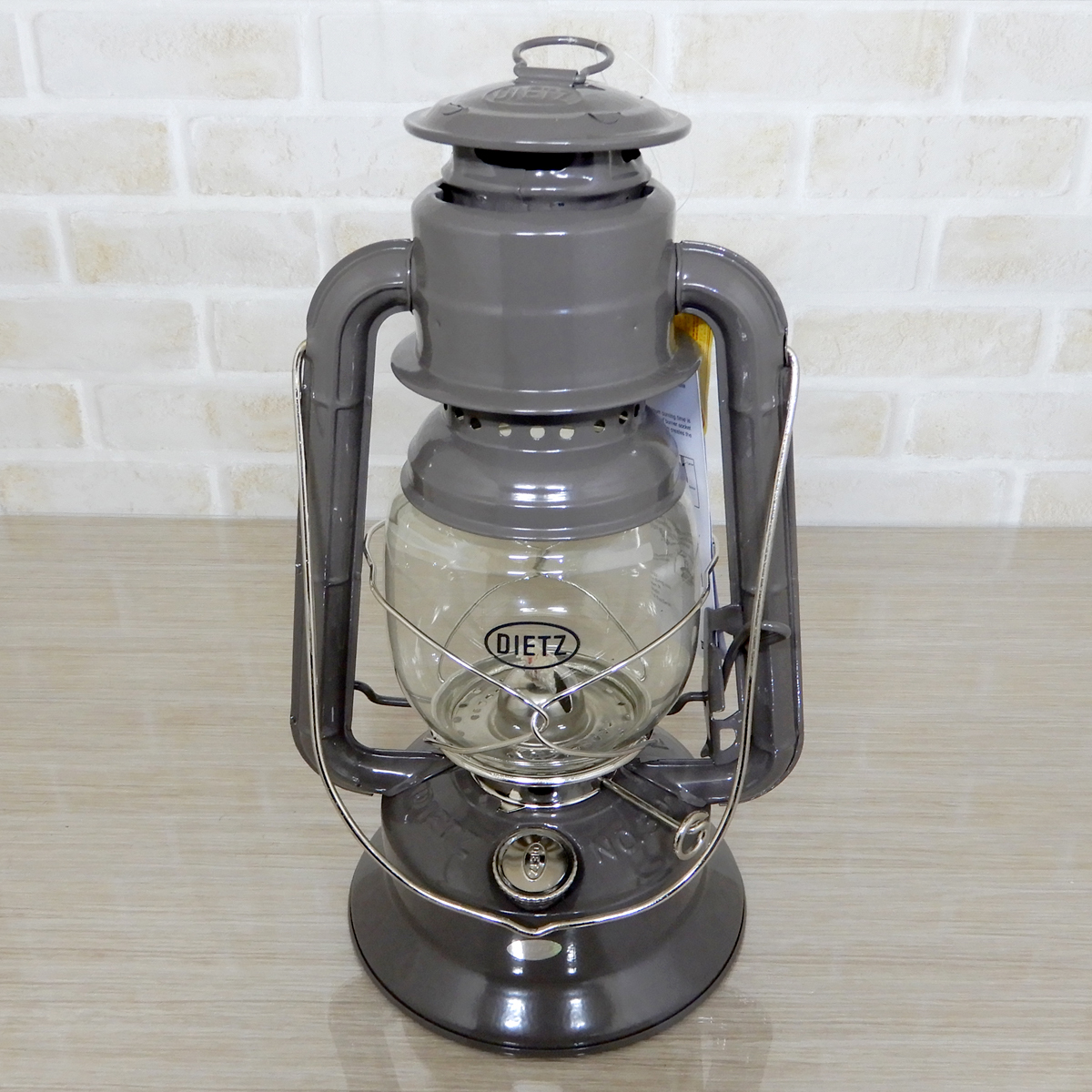 大セール【送料無料】新品 Dietz #30 Little Wizard Oil Lantern - Grey Nickel Trim 替芯付 ◇デイツ グレー ニッケル ハリケーンランタンの画像3