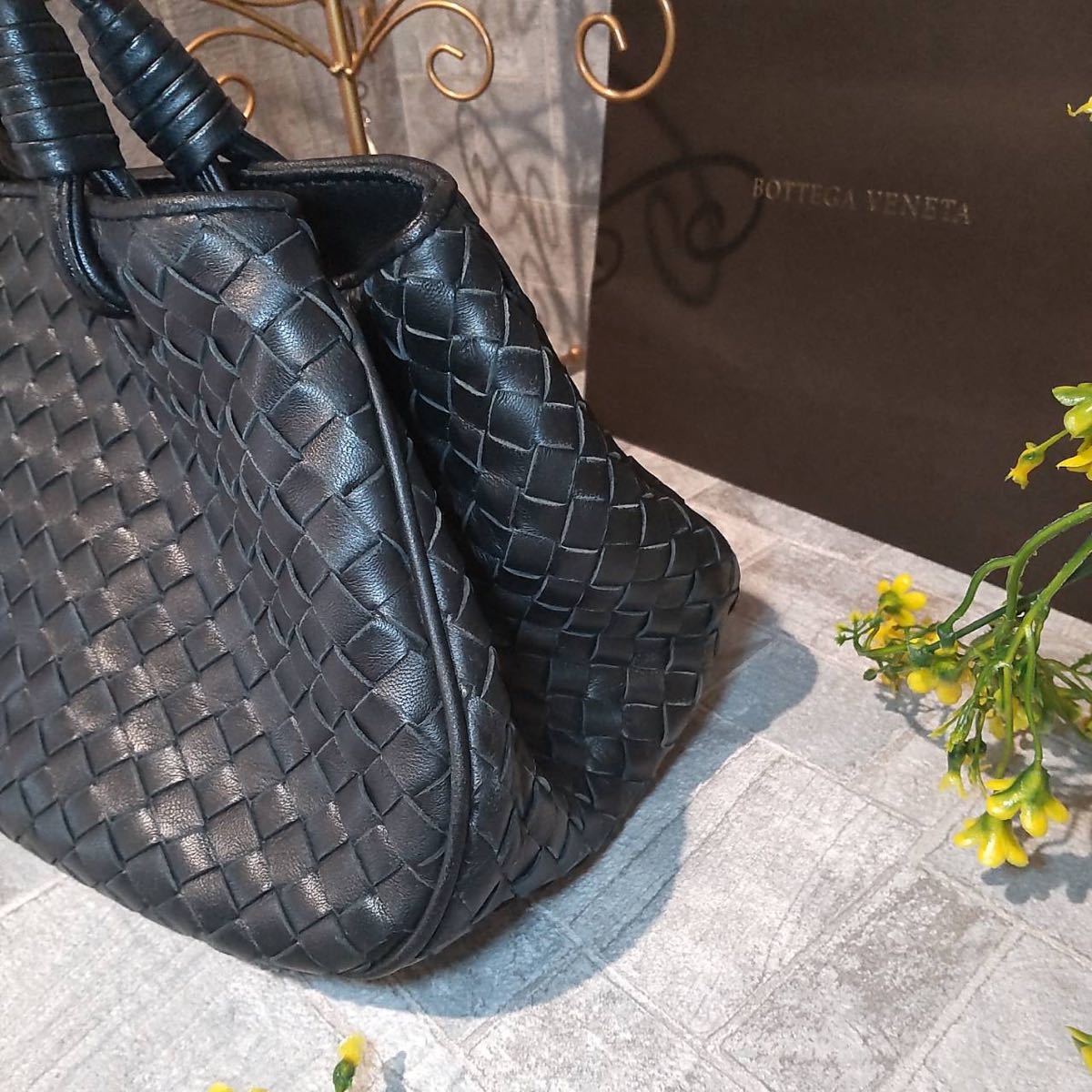 1円【超美品】BOTTEGA VENETA ボッテガヴェネタハンドバッグイントレ