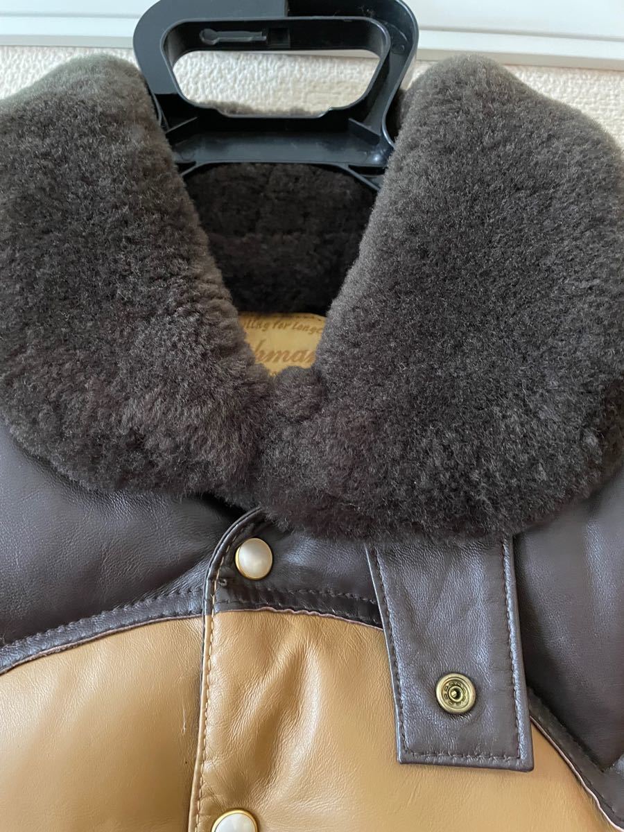 CUSHMAN クッシュマン オールレザーダウンベスト ダウンベスト