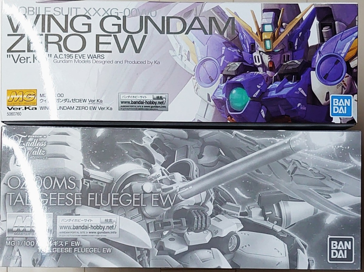 MG 新機動戦記ガンダムＷ ＥＷ 敗者たちの栄光仕様 ウイングガンダムゼロ EW Ver.Ka、トールギスF EW プレバン限定