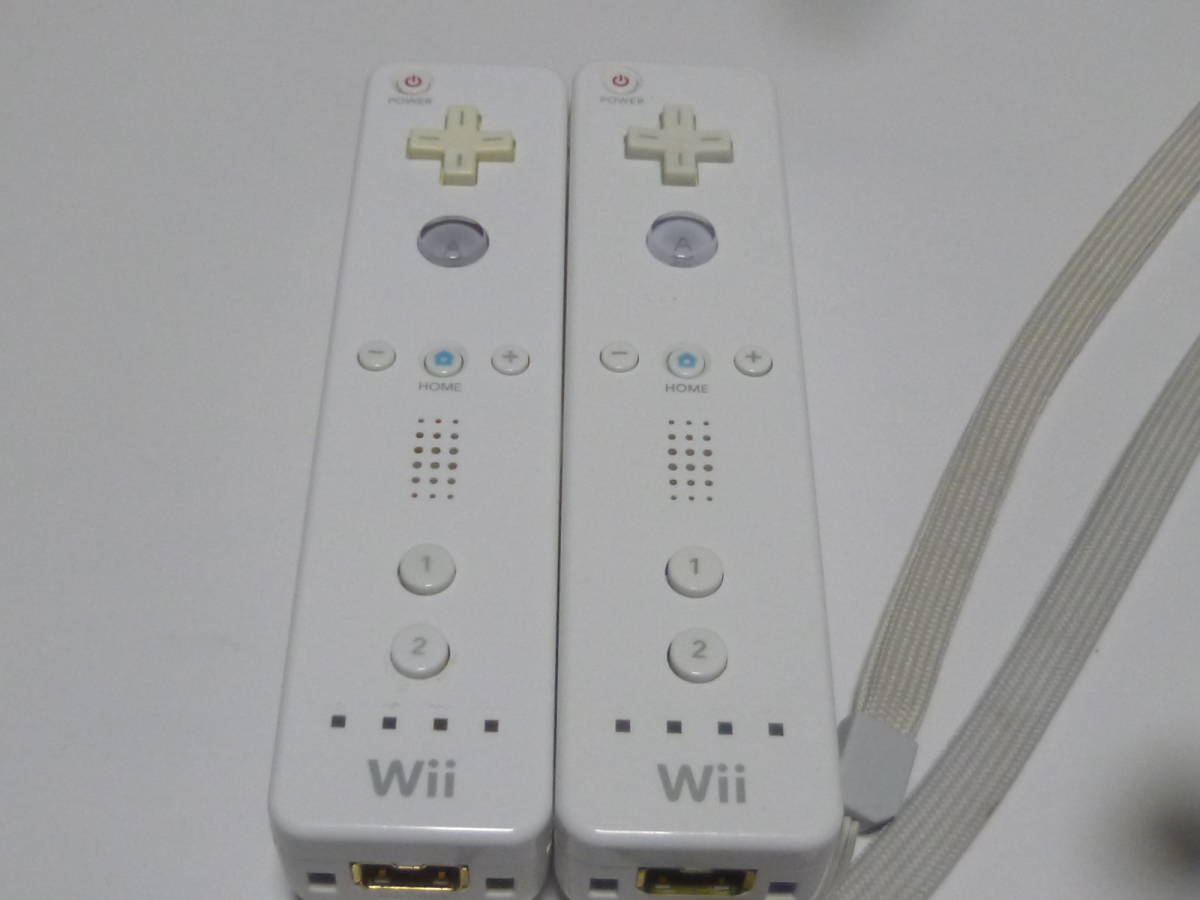 RS70【送料無料 即日配送 動作確認済】Wii リモコン ストラップ 2個セット RVL-003 任天堂純正 ホワイト　白　