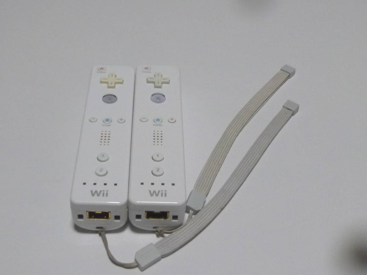 RS70【送料無料 即日配送 動作確認済】Wii リモコン ストラップ 2個セット RVL-003 任天堂純正 ホワイト　白　