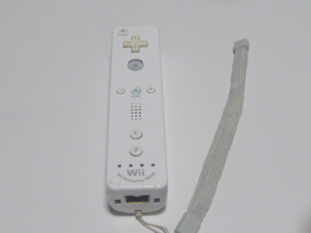 BR3【送料無料 即日配送 動作確認済】Wii リモコン モーションプラス　ストラップ　RVL-036 任天堂純正 ホワイト　白ー