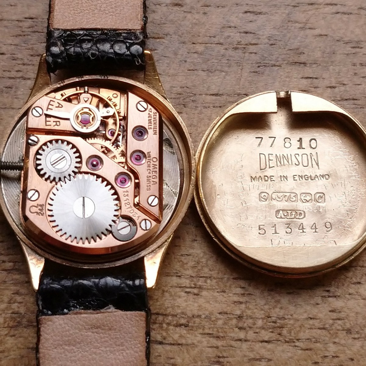 OH済◎美品 9金無垢 OMEGA オメガ アンティーク ヴィンテージ 手巻腕時計 ゴールド レディース 9K SOLID 期間限定特価品 OH済! オメガ 1968年 14金無垢 レディース手巻 ダイヤ2石 美品! 腕時計(アナログ)