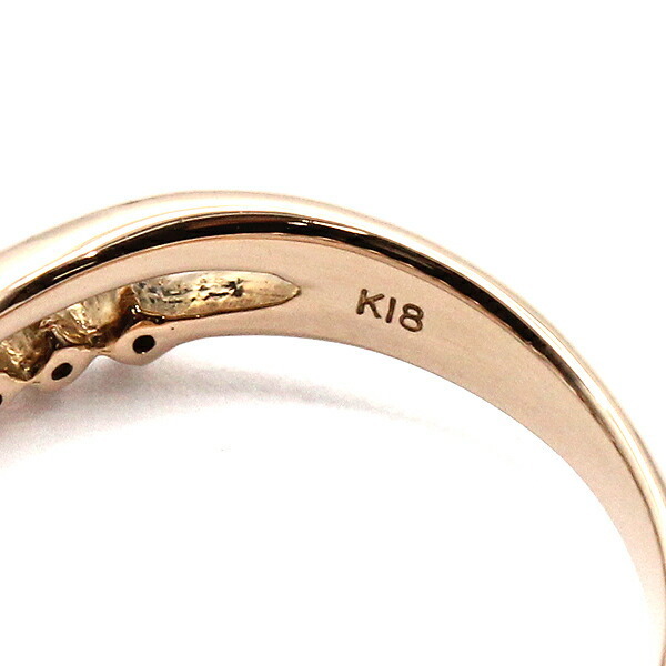 ジェムケリー GEMCEREY ダイヤモンド K18PG リング 11号 D0.154ct D0