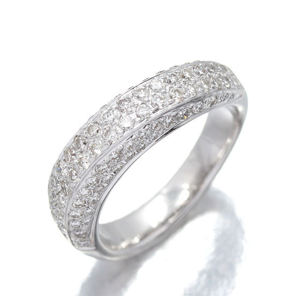 K18WG ダイヤモンドリング D0.96ct 12号 | sweatreno.com