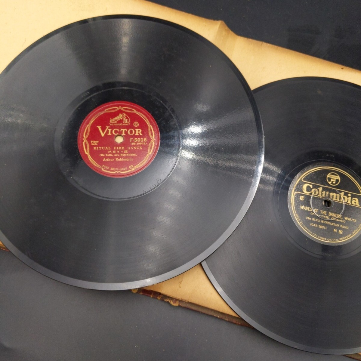 [80i1027]レコード　RECORD LIBRARY 蓄音機　S P盤レコード 　10枚セット　昭和レトロ 　アンティーク 　SPレコード　ビクター　　　_画像6