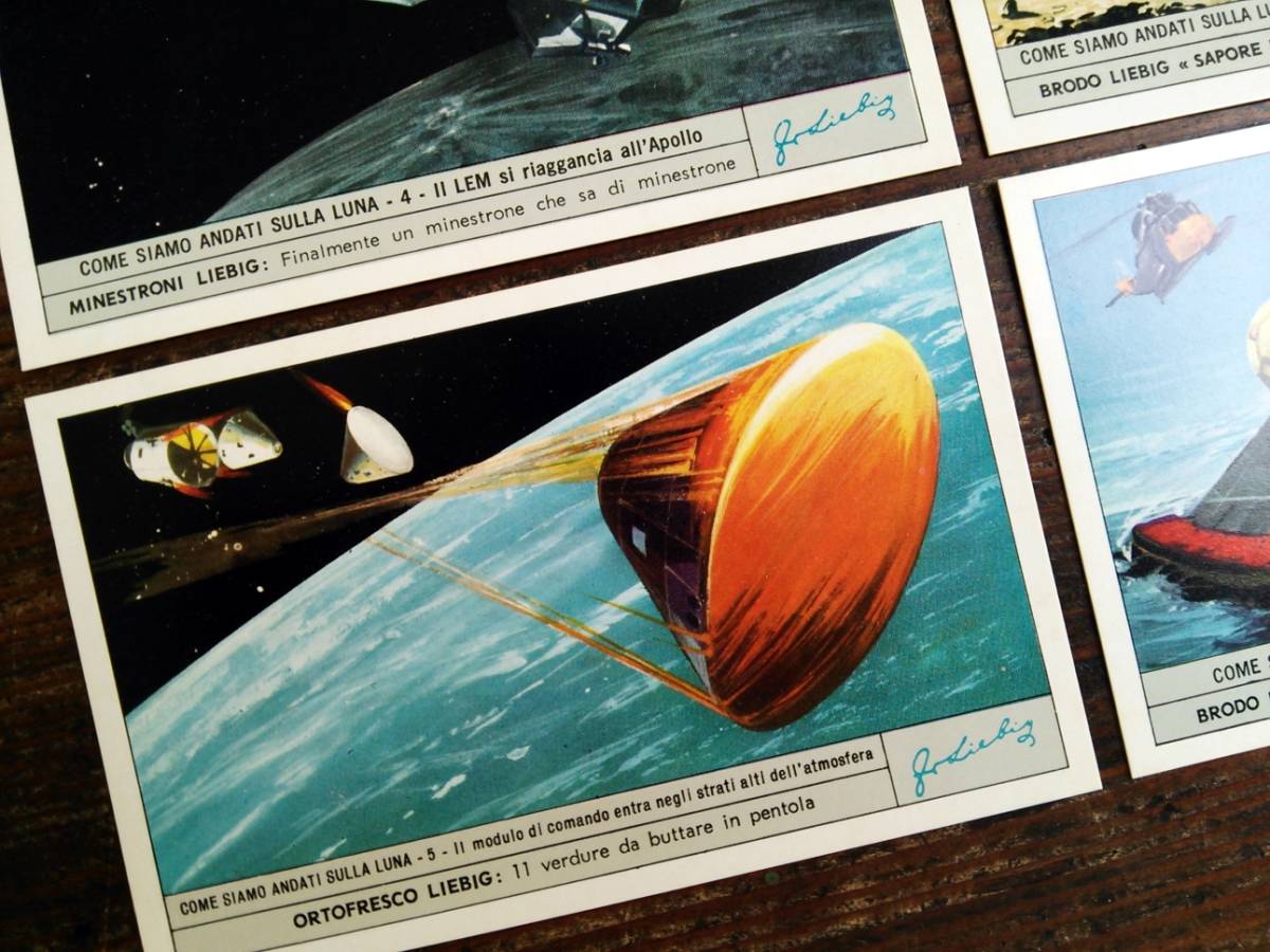1972年 LIEBIG◆ 月面着陸6種 アンティーク ビンテージ クロモス カード◆イギリス リービッヒ E11_画像7