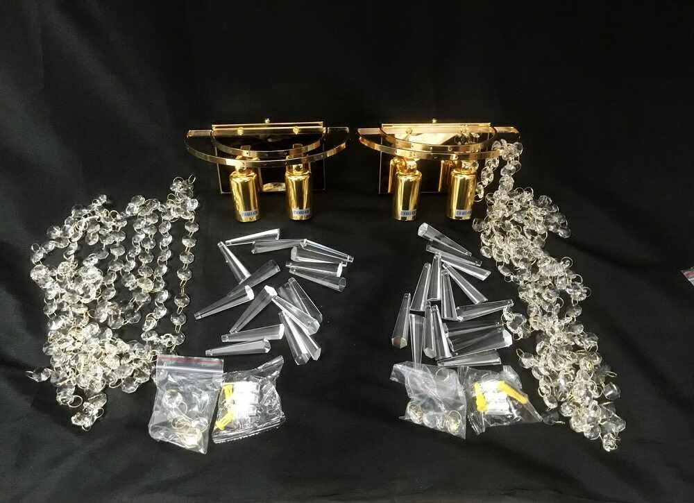 壁掛け シャンデリア デコトラ ミニシャンデリア 2個セット LED 壁掛け シャンデリア デコトラ ミニシャンデリア 2個セット LED