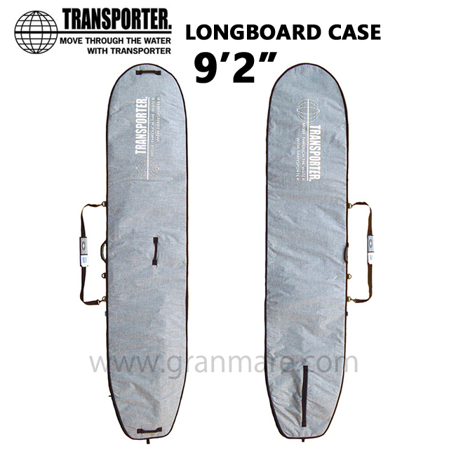 【新品・未使用】TRANSPORTER LONGBOARD CASE 9’2” ヘザーブラック フルジップ ハードケース ボードケース/ロングボード