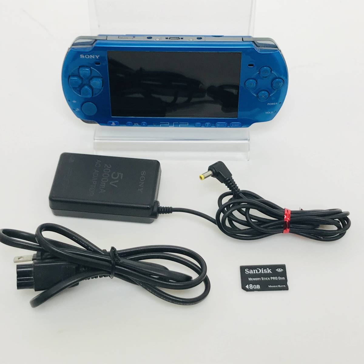 匿名配送 PSP 3000 本体 バイブランド ブルー 品 すぐに遊べるセット 