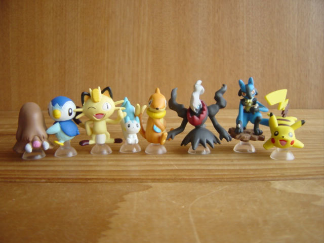 ♯Foc29CZポケモンぴたっとマスコット2全8種吸盤付ポッチャマDP:♂Yujinユージン ♀100円〓005273_c
