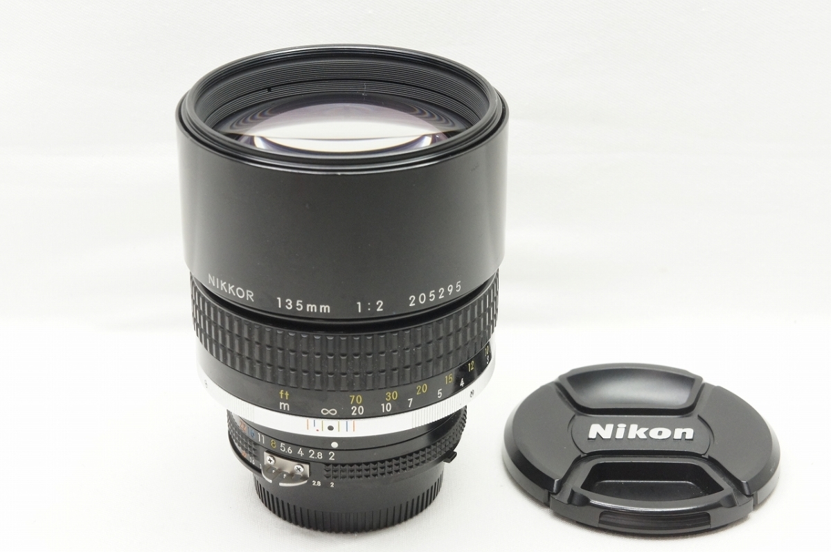 スーパーセール期間限定 【アルプスカメラ】良品 211109d 単焦点レンズ F2 135mm Nikkor Ai-S ニコン Nikon ニコン