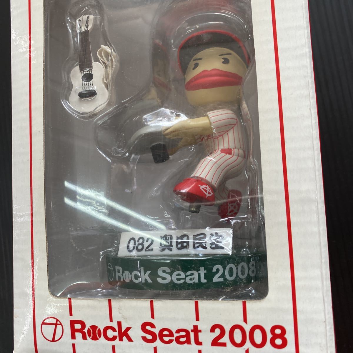  unused goods Hiroshima Toyo Carp 082 Okuda Tamio . raw .. base throwing compilation Bob ru head figure Professional Baseball Rock Seat 2008